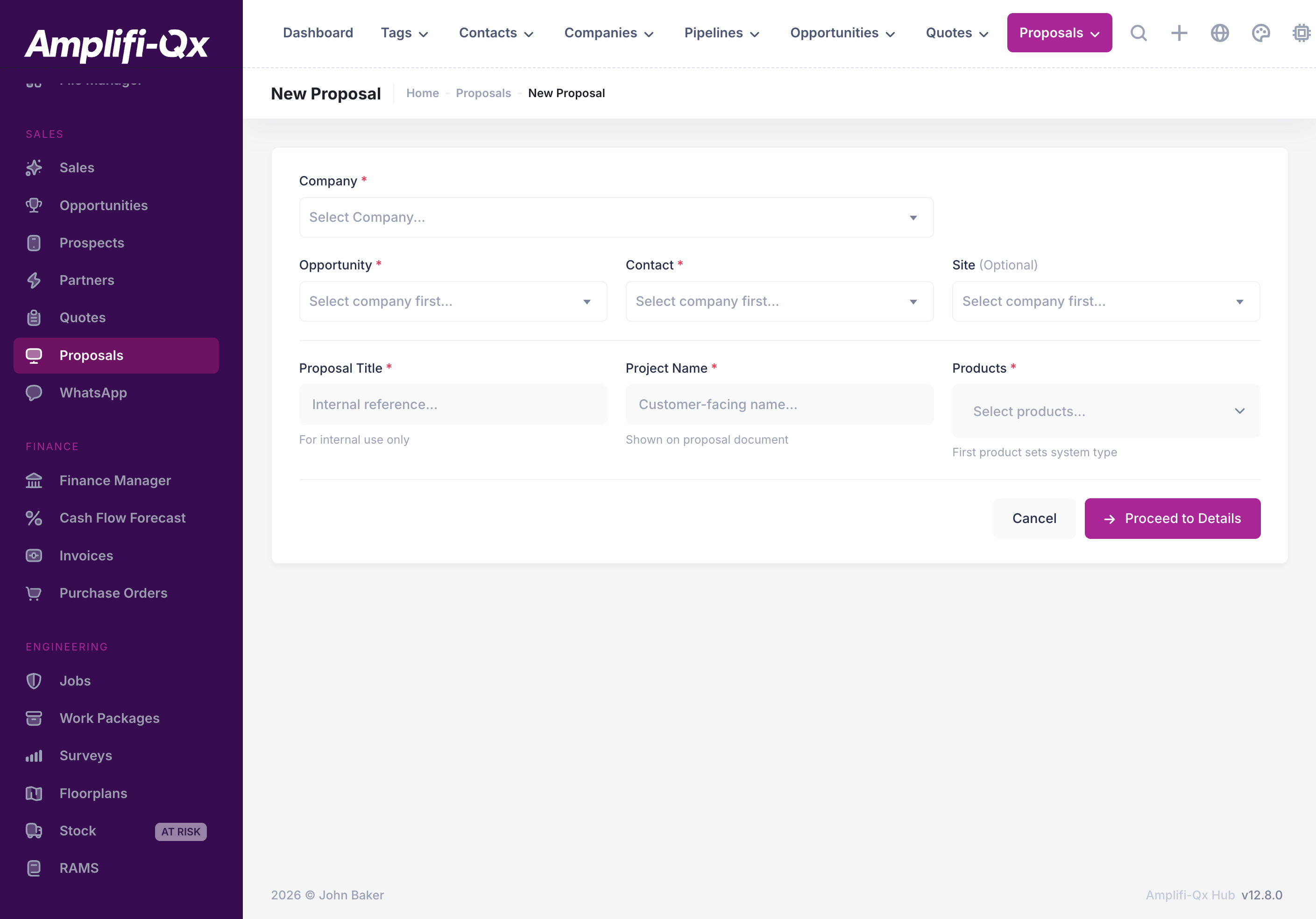 New proposal (step 1)
