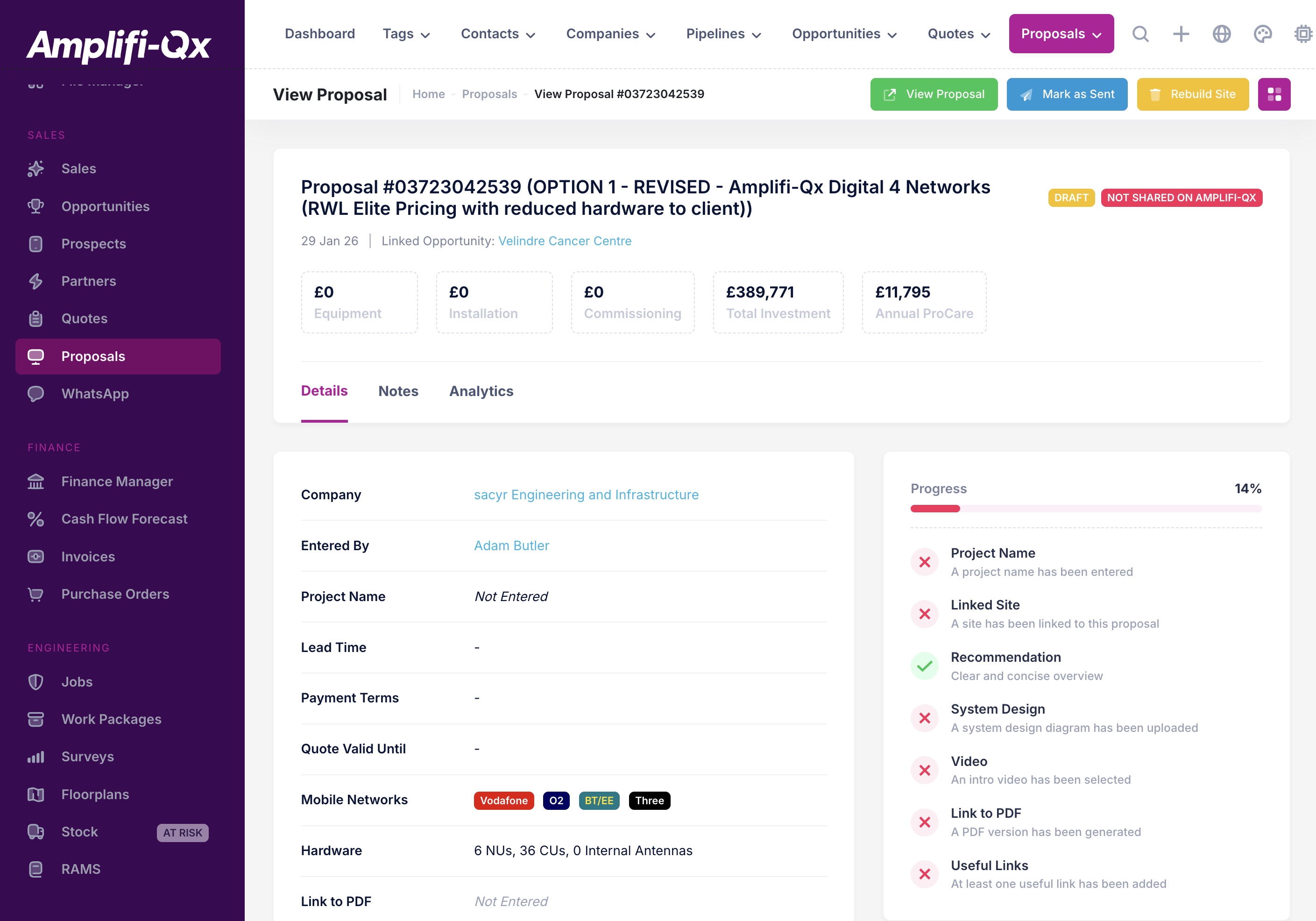 Header actions after generation